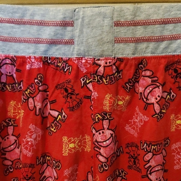 NWT New It's Happy Bunny Jim Benton Please Go Away Pajama Bottoms Women Size 2XL - Picture 5 of 7